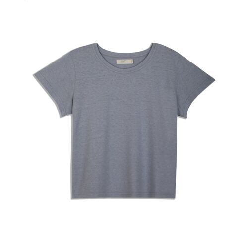 Футболка укороченная из конопли и хлопка